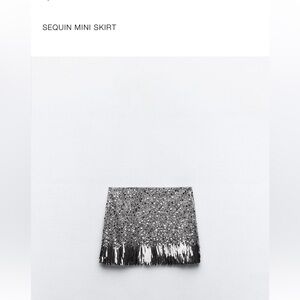 Sequin medi skirt- Zara
